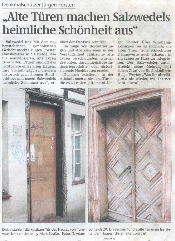 alte Türen in Salzwedel